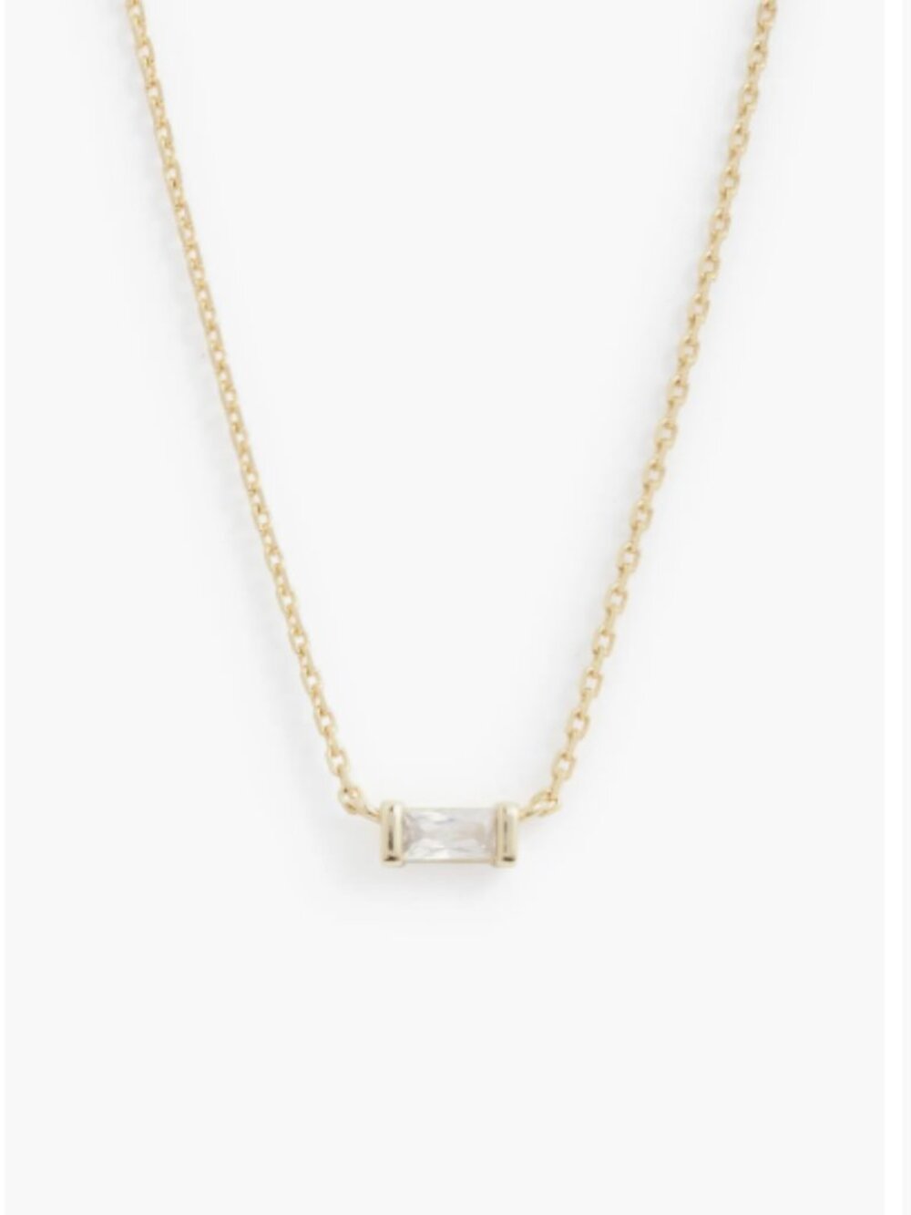 Kendra Scott Juliette Gold Baguette Pendant Necklace